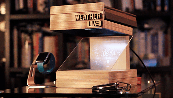 Weather LIVE horloge connectée hologramme
