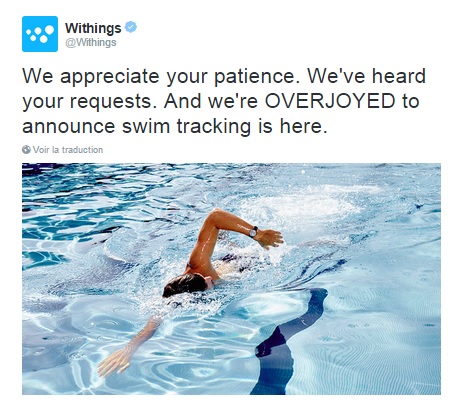 Withings Activité Pop natation