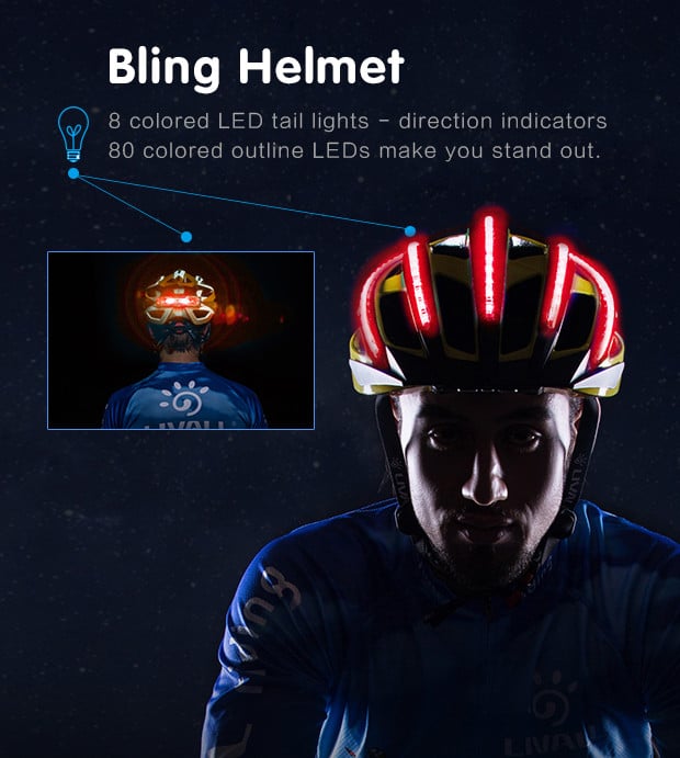 Bling casque de vélo intelligent Livall 