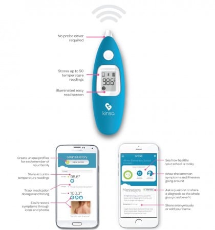 thermomètre intelligent Kinsa