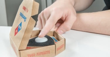 bouton Easy Order pizza Domino's