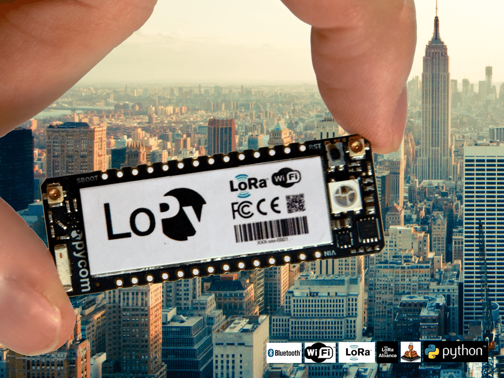 LoPy plateforme de développement LoRa WiFi Bluetooth 