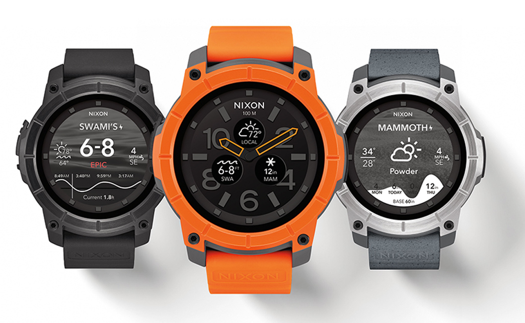 Nixon Mission smartwatch Android sports extrêmes