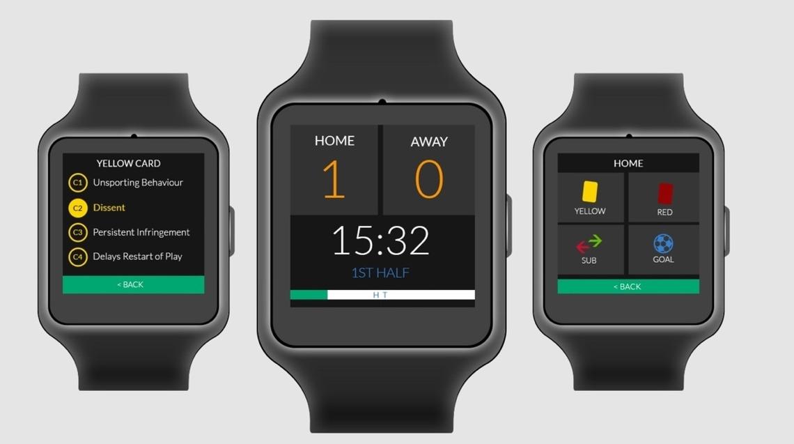 Refsix smartwatch arbitres football 