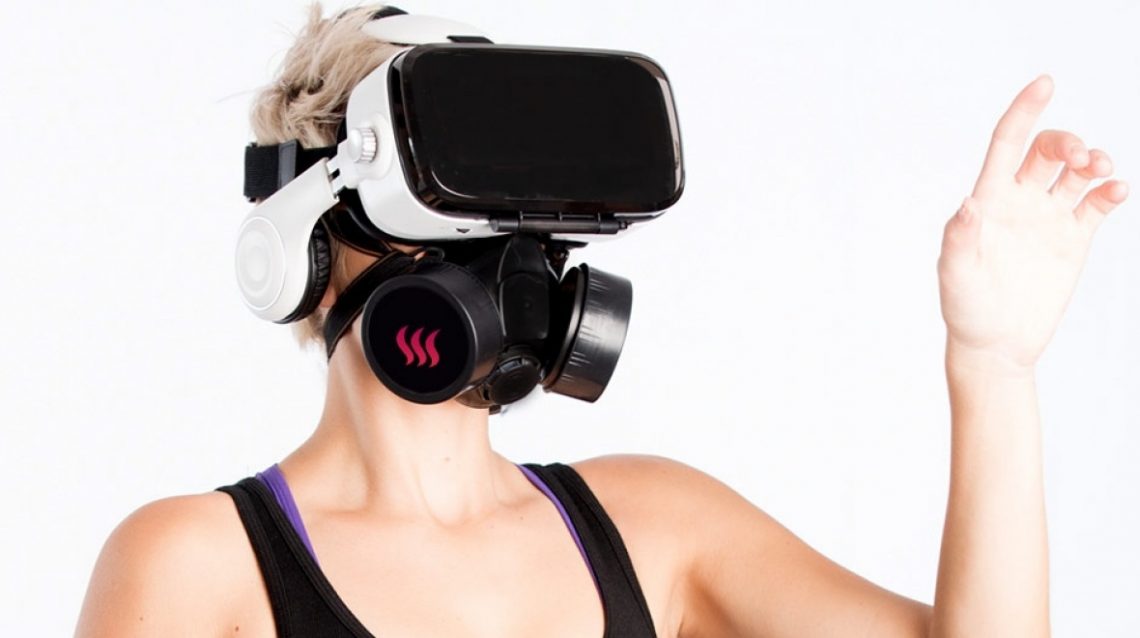 Oculus Whiffed masque à gaz Camsoda sentir réalité virtuelle porno