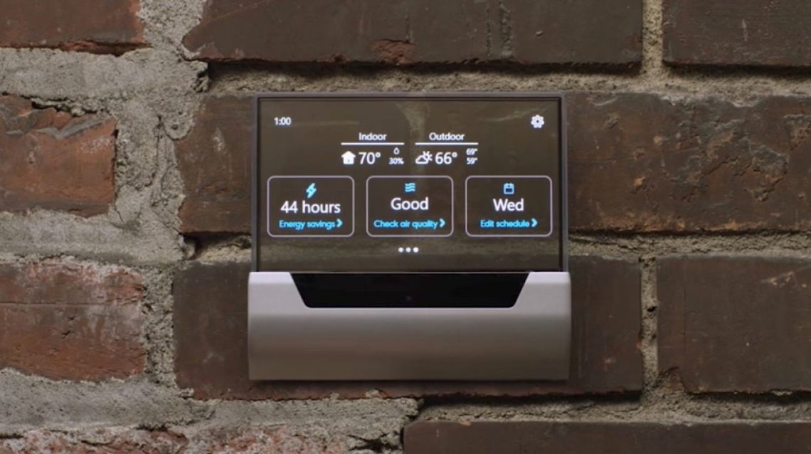 GLAS thermostat intelligent utilisant Cortana