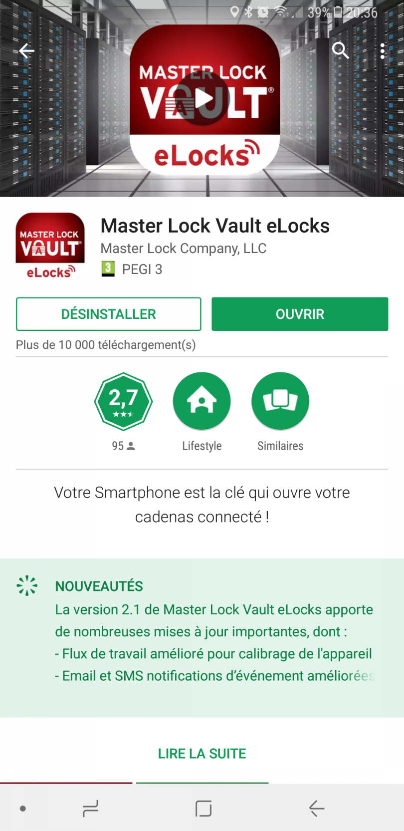 Avis Master Smart Lock - Test du coffre fort de clé connecté