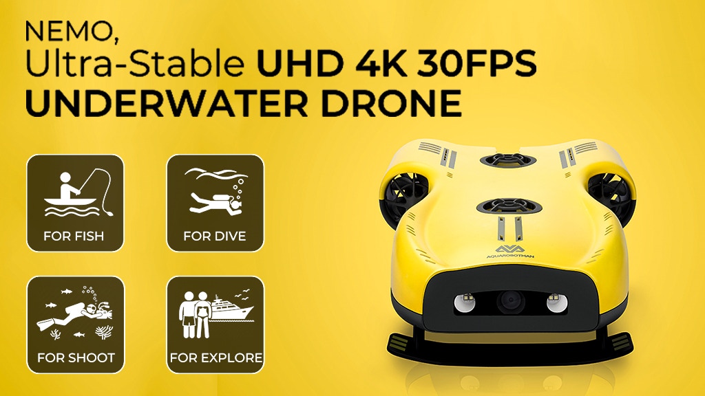 drone sous-marin Nemo propose de la 4K ultra-haute définition