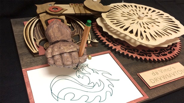 Drawmaton – La machine à dessiner inspirée par Da Vinci