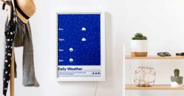 Typified dévoile un poster qui change de couleur pour fournir des prévisions météorologiques