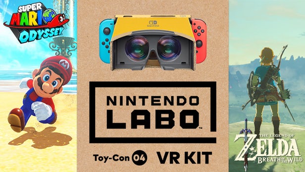 Le Kit Labo VR sera disponible pour Super Mario Odyssey et The Legend of Zelda