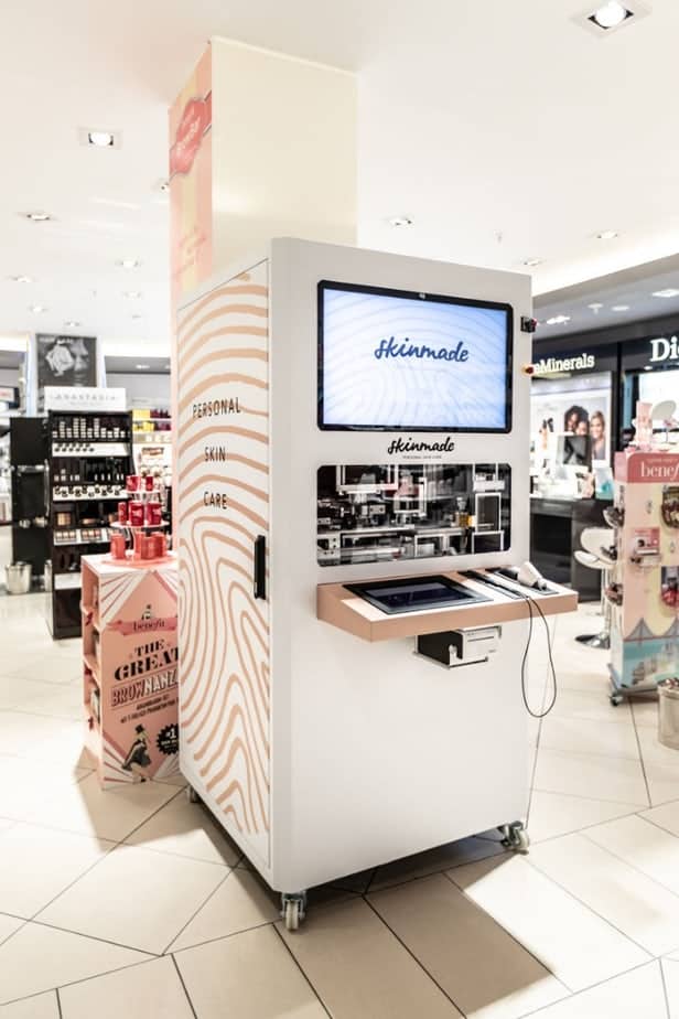 Skinmade dévoile des kiosques permettant de créer ses crèmes pour le visage