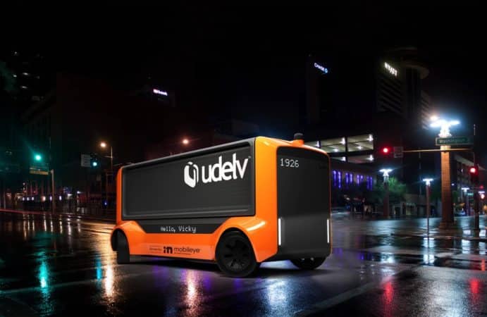 Mobileye et Udelv nacelle de livraison sans conducteur