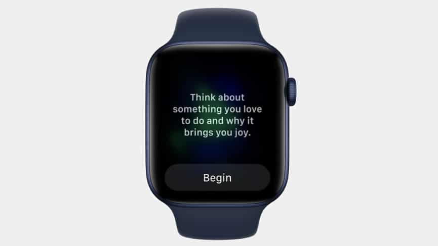 watchOS 8 et la nouvelle application Mindfulness