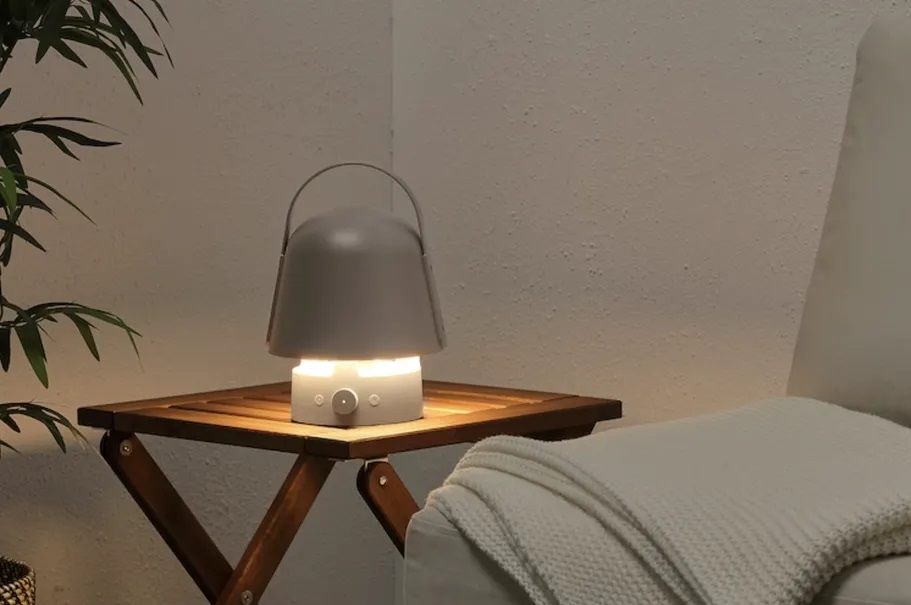 The new Vappeby Bluetooth speaker lamp from Ikea is compatible with Spotify Tap.