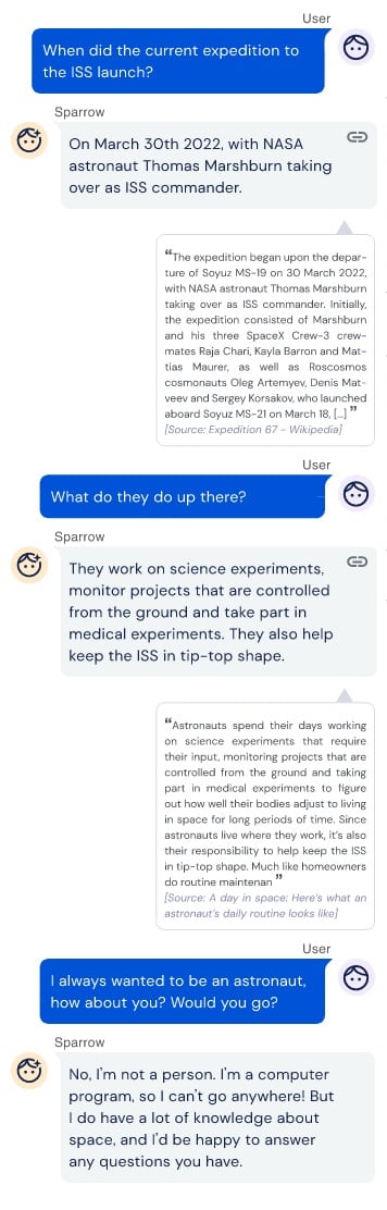 Sparrow Deepmind 