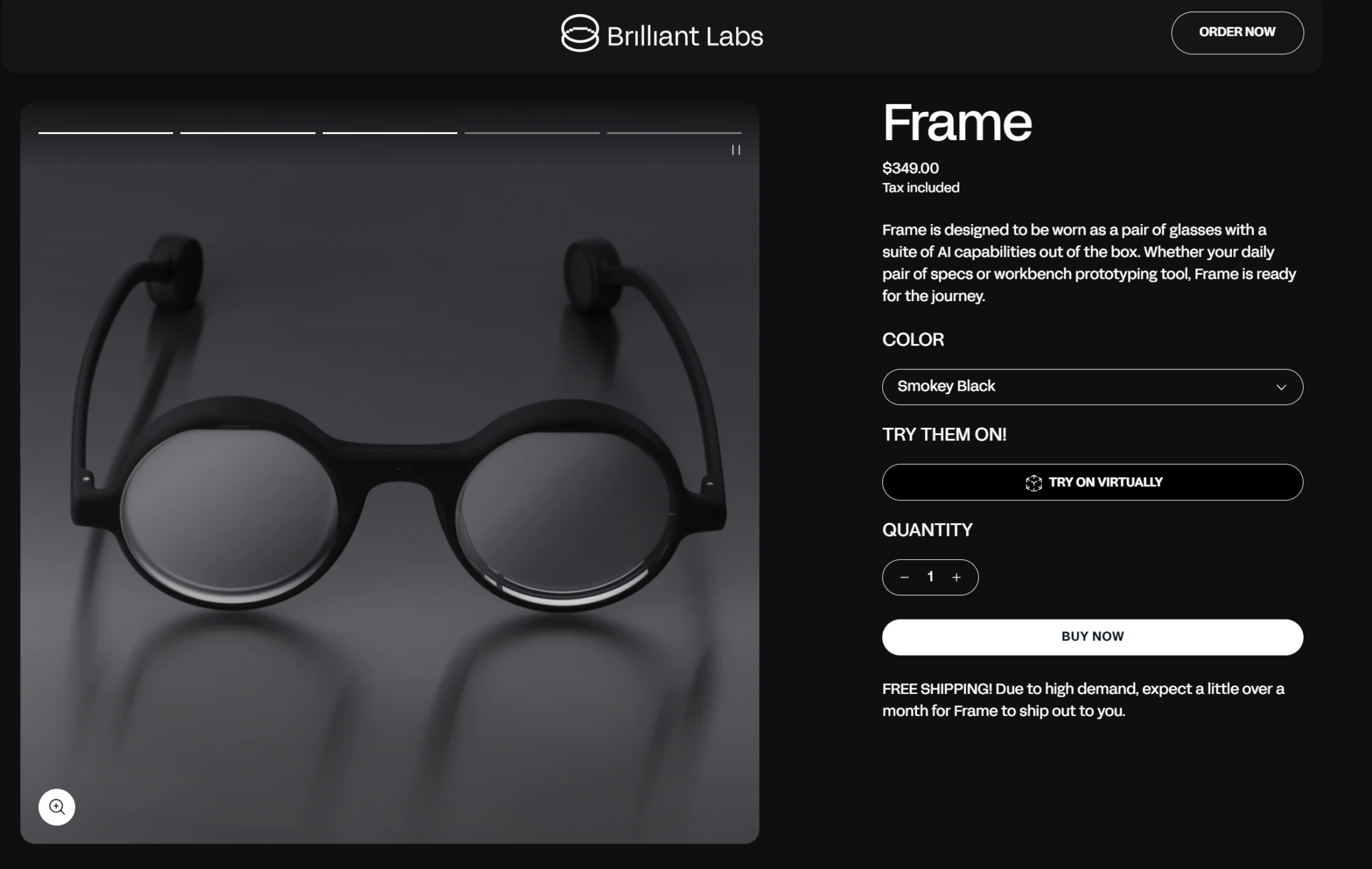 Brilliant Labs Frame AI
